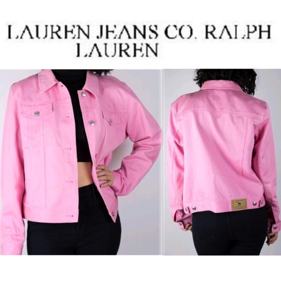 bubblegum pink denim jacket